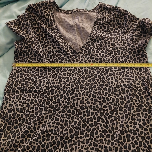 Merona black & gray leopard print shirt XXL - Picture 5 of 5